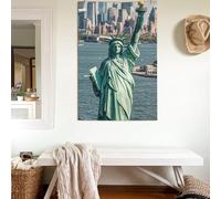 Drapeaux de 6,1 x 91,4 cm Statue de la Liberté à New York Bannière 200D Heavy Décoration Extérieur Drapeau de bienvenue avec œillets en laiton Drapeau de jardin pour toutes les saisons