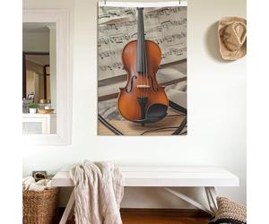 Drapeaux de 61 x 91 cm double face pour violon, partition de musique 200D, décoration extérieure, drapeaux de bienvenue avec œillets en laiton, drapeau de jardin pour mariage toutes saisons