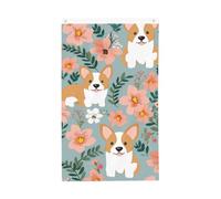 Drapeaux de 9,6 x 1,5 m double face - Bannière florale de printemps - Drapeau de jardin 200D - Décoration lourde - Drapeau de bienvenue avec œillets en laiton - Drapeau de jardin pour mariage toutes