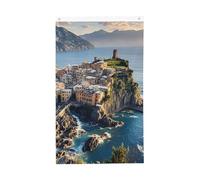 Drapeaux de 9,6 x 1,5 m double face - Beau drapeau de l'Italie 200D - Décoration extérieure - Drapeau de bienvenue avec œillets en laiton - Drapeau de jardin pour mariage toutes saisons