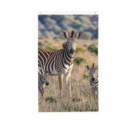 Drapeaux de 9,6 x 1,5 m double face drapeau animal Afrique du Sud 200d lourd décoration extérieure drapeau de bienvenue drapeau de cour avec œillets en laiton drapeau de jardin pour mariage toutes