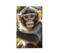 Drapeaux de 9,6 x 1,5 m double face - Drapeau de singe mignon 200d - Décoration lourde - Drapeau d'extérieur avec œillets en laiton - Drapeau de jardin pour mariage toutes saisons