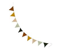 Drapeaux de bannière de fanion - Drapeaux triangulaires en tissu coloré pour fête | Garland réutilisable de 3,5 m de long avec matériau lavable, décoration suspendue