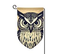 Drapeaux de bienvenue à imprimé hibou mignon, décoration extérieure, drapeau de jardin toutes saisons, 30,5 x 45,7 cm, plusieurs formes