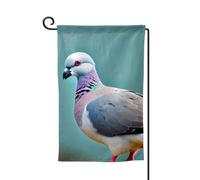Drapeaux de bienvenue à imprimé pigeon, décoration extérieure, drapeau de jardin toutes saisons, 30,5 x 45,7 cm, plusieurs formes