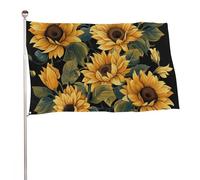 Drapeaux de bienvenue double face avec œillets en laiton - Motif tournesol illuminant ma vie - Pour mariage, vacances saisonnières - Décoration extérieure - 88,9 x 150 cm