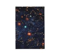 Drapeaux de carte de constellation d'étoiles pour l'extérieur 6 x 0,9 m - Drapeau de jardin vertical double face - Bannière de vacances avec œillets - Drapeau de maison pour pelouse, porche