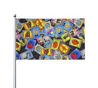 Drapeaux de cartes de loterie mexicaine 3 x 5 pieds Grande bannière de bienvenue Drapeau de jardin Drapeau de décoration extérieure pour maison Jardin Fête