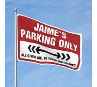 Drapeaux de chambre à coucher Jaime Parking Only Flag Decor pour chambre à coucher dortoir décoration pour filles (taille : 152 x 244 cm)