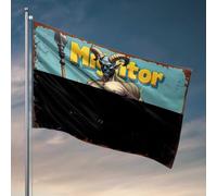 Drapeaux de chambre à coucher Mightor : drapeau de quête épique du guerrier à cornes pour décoration de porche (60 x 90 cm)