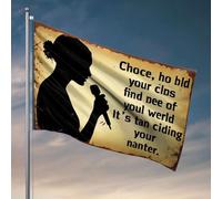 Drapeaux de chambre amusants Choisissez comment votre classe trouve les gens de votre monde. C'est un avenir passionnant. Drapeau pour camping-car Accessoires de salle de jeux (120 x 180 cm)