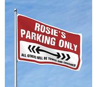 Drapeaux de chambre de dortoir pour gars Rosie'S Parking Only Flag Funny Flags for College Dorm Teens Stuff (Taille : 120 x 180 cm)