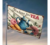 Drapeaux de chambre pour adolescents avec biscuits et roses - Décorations d'été pour la maison pour les garçons (60 x 90 cm)