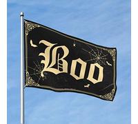 Drapeaux de chambre pour adolescents Boo Halloween Drapeau Man Cave Décorations Piscine Stuff(152 x 244 cm)