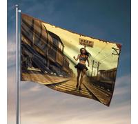 Drapeaux de chambre pour adolescents Keep Going: A Woman'S Journey On The Rails Drapeaux Décorations extérieures pour Yard College Dorm Poster (60 x 90 cm)