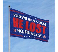 Drapeaux de chambre pour adolescents « You 'Re In A Cult And He Lost No Really Flag Man » Décorations de grotte de piscine (120 x 180 cm)