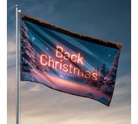 Drapeaux de chambre pour gars avec lumières néon qui vous guident à travers un pays des merveilles d'hiver, affiches pour dortoir, maison, bar (120 x 180 cm)