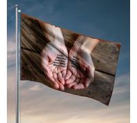 Drapeaux de chambre pour hommes tenant des mots : une expression poétique des rêves et de l'aspiration drapeau décoratif pour homme grotte drapeau pour chambre à coucher (30 x 45 cm)