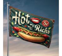 Drapeaux de chambre pour les gars chauds et riches : un délice délicieusement savoureux pour 5 cents! Drapeau Man Cabe Décor Drôle Drapeaux de dortoir (120 x 180 cm)