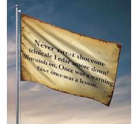 Drapeaux de chambre universitaire « Never Trust Anyone Technically I Adore More Than Once » Drapeau Man Cave Rules Decor For Man Cave (120 x 180 cm)