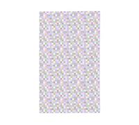 Drapeaux de couleur pastel à carreaux carrés de cour, 9,1 x 1,5 m, bannière de vœux avec œillets, décoration d'intérieur et d'extérieur