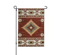 Drapeaux De Cour Amérindiens Du Sud-Ouest Retrona Et Ethnie Aztèque Amusant Drapeau De Jardin Imperméable Bannière De Cour Pour Extérieure Ferme Vacances 12X18 Inch