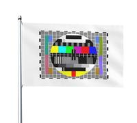 Drapeaux De Cour Barres De Couleur Pour Télévision À Définition Standard Smpte Durable Drapeau Jardin Suspendre Bannière Décorative Pour Pelouse D'Intérieur Extérieure 3X5 Ft