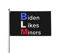 Drapeaux De Cour Biden Apprécie Les Mineurs Joe Biden Imperméable Drapeau Double Face Bannière Pour Fête Maison D'Intérieur 3X5 Ft
