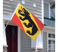 Drapeaux De Cour Canton De Berne Durable Décoration De Jardin Double Face Bannière Décorative Pour Porche Patio Vacances 3X5 Ft