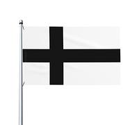 Drapeaux De Cour Chevaliers Teutoniques Imperméable Drapeau De Jardin Double Face Bannière Décorative Pour D'Intérieur Patio Balcon 3X5 Ft