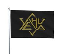 Drapeaux De Cour Christog Chèvre Étoile David Double Face Drapeaux De Jardin Suspendre Bannière De Cour Pour Vacances Ferme Balcon 3X5 Ft