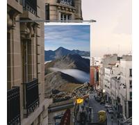 Drapeaux de cour double face de 9,6 x 1,5 m pour extérieur/intérieur, brise, sommets et crêtes de bienvenue pour jardin, maison, vacances, décoration d'intérieur, drapeaux de jardin