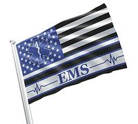 Drapeaux De Cour Infirmier(Ère) Secouriste, Ambulancier(Ère), Technicien(Ne) Ambulancier(Ère) Durable Bannière Décorative Double Face Décoration De Jardin Pour Balcon Patio Pelouse 3X5 Ft