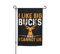 Drapeaux De Cour J'Aime Les Gros Sous Et Je Ne Peux Pas Mentir. Uv Fade Résistant Drapeau Durable Bannière Décorative Pour D'Intérieur Balcon Vacances 12X18 Inch