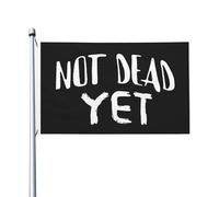 Drapeaux De Cour Je Ne Suis Pas Encore Mort Imperméable Drapeau De Jardin Durable Bannière Décorative Pour Maison Vacances Balcon 3X5 Ft