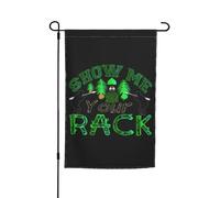 Drapeaux De Cour Montre-Moi Tes Seins Amusant Drapeau De La Fierté Durable Bannière Pour Pelouse Ferme Maison 12X18 Inch