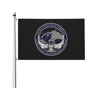 Drapeaux De Cour Sea Dog Du Commandement De La Composante Spatiale Des Forces Combinées Durable Drapeau De Jardin Suspendre Bannière Décorative Pour Ferme Intérieur Bureaux 3X5 Ft
