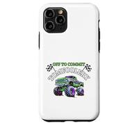 Drapeaux de Course Amusants Monster Truck Off to Commit Tom Foolery Coque pour iPhone 11 Pro