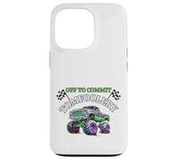 Drapeaux de Course Amusants Monster Truck Off to Commit Tom Foolery Coque pour iPhone 13 Pro