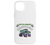 Drapeaux de Course Amusants Monster Truck Off to Commit Tom Foolery Coque pour iPhone 14 Plus