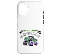 Drapeaux de Course Amusants Monster Truck Off to Commit Tom Foolery Coque pour iPhone 16