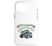 Drapeaux de Course Amusants Monster Truck Off to Commit Tom Foolery Coque pour iPhone 16 Pro Max