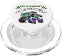 Drapeaux de Course Amusants Monster Truck Off to Commit Tom Foolery PopSockets PopGrip pour MagSafe