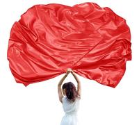 Drapeaux de culte de 140 cm pour danses, églises, louanges de danse, drapeaux pour culte en mousseline de soie avec tiges flexibles pour adultes et enfants