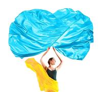 Drapeaux de culte de 140 cm pour danses, églises, louanges de danse, drapeaux pour culte en mousseline de soie avec tiges flexibles pour adultes et enfants