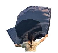 Drapeaux de culte, Drapeaux d'éloge de culte danse 55 pouces avec le demi-cercle Rod pli multicolore(Black)