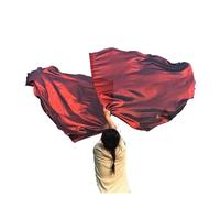 Drapeaux de culte, Drapeaux d'éloge de culte danse 55 pouces avec le demi-cercle Rod pli multicolore(Wine Red)