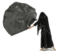 Drapeaux de culte en tissu | Drapeaux multicolores de culte de danse d'éloge d'église de rectangle de 190x140cm(Black)