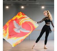 Drapeaux De Culte Pour Danse D'église | Drapeau Aile d'Ange de Culte pour la Danse d'Église,Bannière Chiffon Accessoire Scénique pour Événements Chrétiens Concerts Prière Danseurs Adultes Mariage