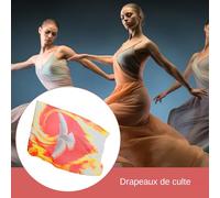 Drapeaux de Danse | Drapeau Aile d'Ange de Culte pour la Danse d'Église - Bannière Carrée pour Filles Chrétiennes Événements Extérieurs Concerts Pratique Prières Spectacles